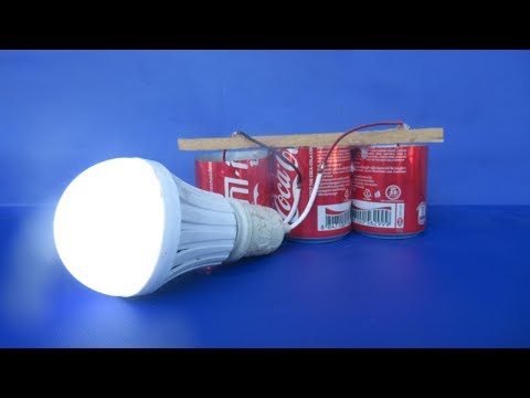 Free energy salt water with LED light bulbs - Experiment DIY science projects at home