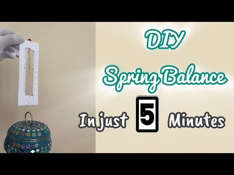 Science Working Model, How to Make Easy Spring Balance for School Project using Simple Materials TLM