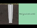 Essential droogmolen 50m grijs | video 1