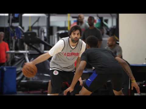 Danilo Gallinari & Milos Teodosic Practice With The Agua Caliente Clippers
