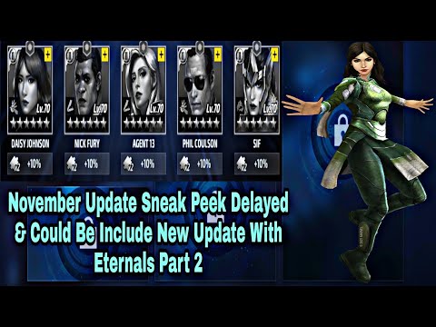 November Update Sneak Peek Delayed & Could Be Include New Update With Eternals - Marvel Future Fight