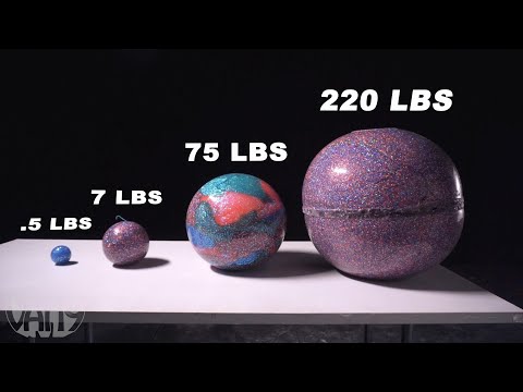 World Bouncing Ball Does the World's Largest Bouncy Ball Actually Bounce? | 15 Minute Fun