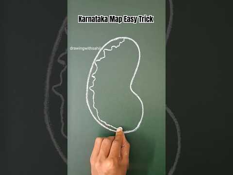 karnataka map 👍 #karnataka #karnatakamap #map #shorts