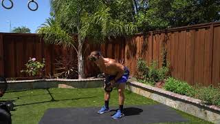 Crush Grip Kettlebell Row exercise video thumbnail