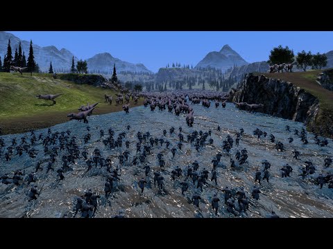 1,000 T Rex vs 25,000 English Footmen Ultimate Epic Battle Simulator