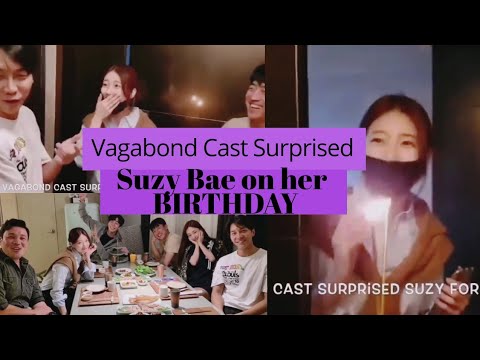 Suzy Bae birthday celebration with Vagabond Cast