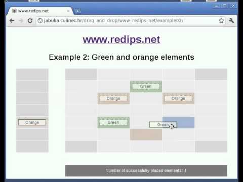 Drag and drop table content with JavaScript