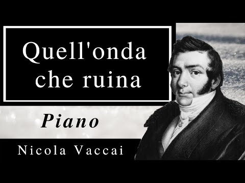 Quell'onda che ruina (N.Vaccai) Karaoke / Piano accompaniment
