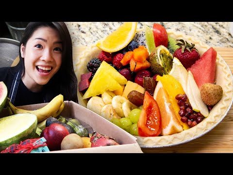 We Mixed 50 Fruits To Make A Pie