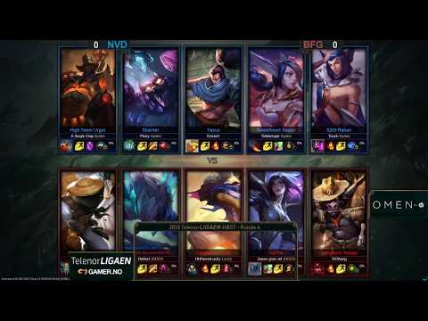 LoL: Telenorligaen Fall 2018 - Round 4: Nordavind vs Bitfix(full match)