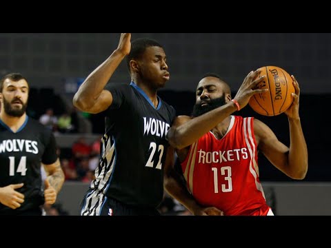 Andrew Wiggins Full Highlights 11.12.2014 vs Rockets - 15 Pts (Block James Harden's Layup)