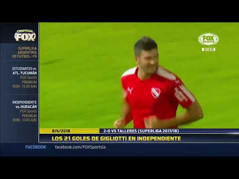 Los goles de Gigliotti en Independiente
