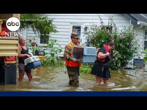 Catastrophic flooding across the Heartland kills at least 7 in Indiana