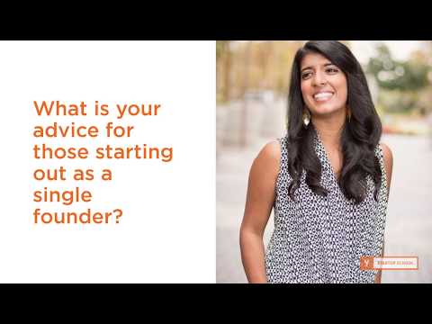 What is your advice for those starting out as a single founder?