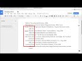 Google Docs Hanging Indent