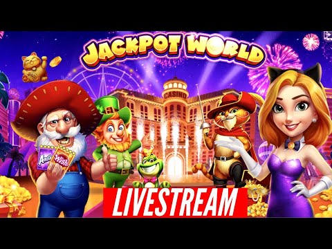 Playing One Of The Most Popular Slot App JACKPOT WORLD - YouTube