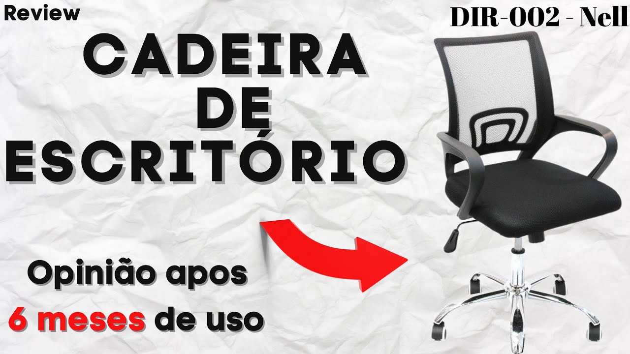 Cadeira de Escritório Diretor Giratória DIR-002 - Nell (Review)