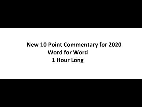 UPS 10 Point Commentary (New version 2020 to 2022)