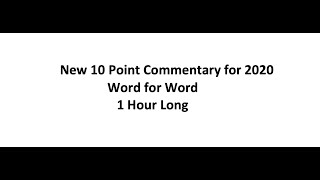 UPS 10 Point Commentary (New version 2020 to 2022)