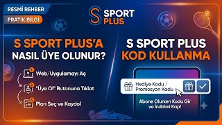 S Sport Plus Nasıl Üye Olunur - S Sport Plus Kod Kullanma
