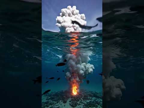 Underwater Volcanic Eruption | Submarine Volcano Lava Eruption 4K