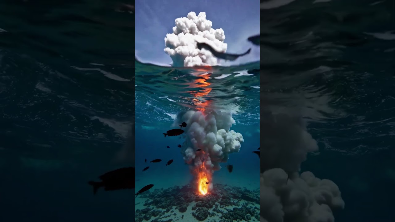 Underwater Volcanic Eruption | Submarine Volcano Lava Eruption 4K