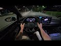 2024 Volkswagen Golf R Line Night Test Drive POV Ambience Binaural Sound