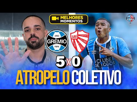 🔵⚫️ Grêmio 5x0 São Luiz: Show coletivo e evoluções | Tiaguinho não sai mais do time | Vini resolve!