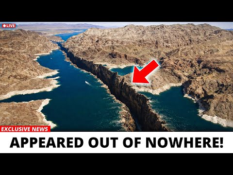 Massive Crack Exposed in Lake Mead After Record-Breaking Low Water Levels!