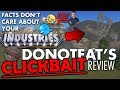 Donoteat DESTROYS Cities Skylines Industries DLC With FACTS LOGIC