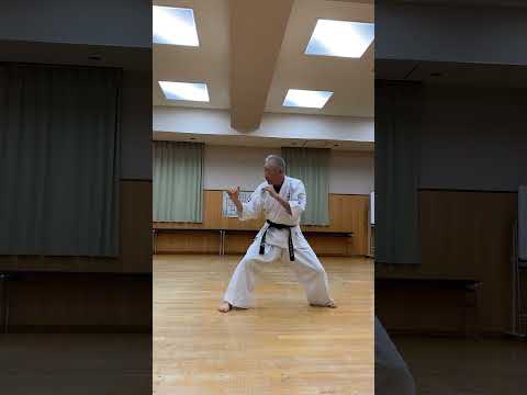 フェイントの裏拳からの横蹴りです！押忍！
