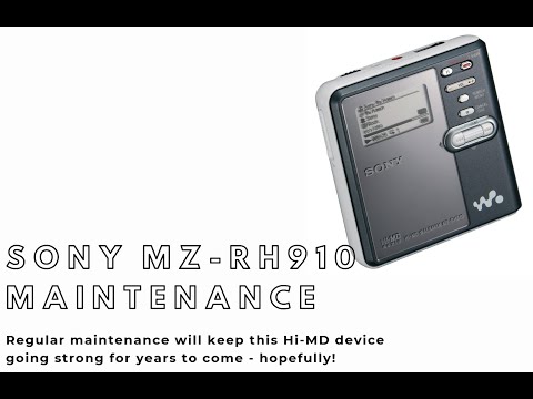 Sony MZ-RH910 Hi-MD MDLP MiniDisc Player Recorder - Maintenance, Cleaning, Lube, and Testing