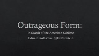 Clarice Smith Lecture: Edward Rothstein