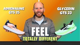These Two Brooks Stability Shoes Feel Completely Different | Adrenaline GTS 25 vs Glycerin GTS 23