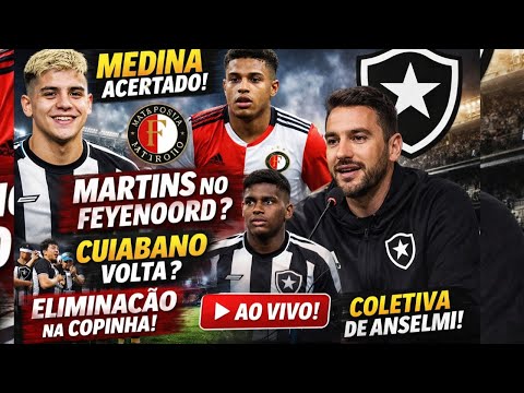 Medina ACERTADO | Martins NO Feyenoord | Cuiabano VOLTA?ELIMINAÇÃO NA COPINHA!COLETIVA DE ANSELMI