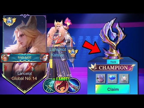 SAVAGE!! WHEN GLOBAL LANCELOT USE 1 HIT BUILD IN SOLO MLBB RISING FINALS! (AUTO CHAMPION!?) - MLBB