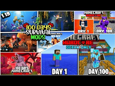 Top 10 Java Edition like 100 Days Survival Maps FOR MINECRAFT PE (1.19.+) #4