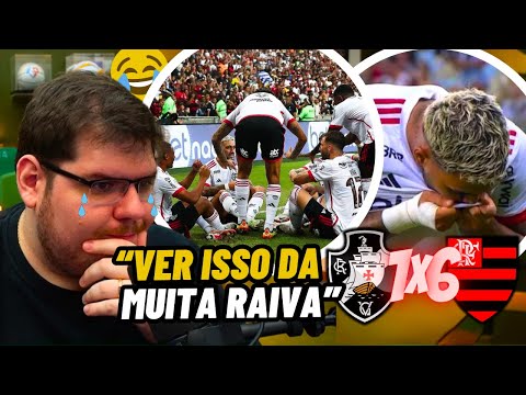 VAMOS RIR! CASIMIRO REAGE VASCO 1X6 FLAMENGO e FICA REVOLTADO a GOLEADA HISTÓRICA! REAÇÕES VASCAINAS
