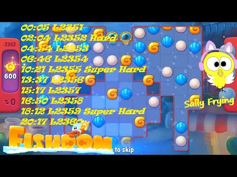 Fishdom level 2351 to 2360 S