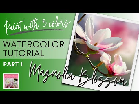 Magnolia Watercolor live stream tutorial Part 1