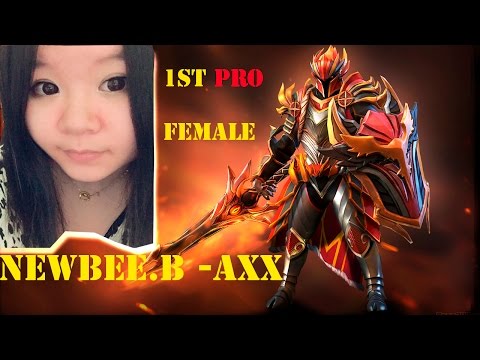 Newbee.B Axx ( Dragon Knight )  -1st Pro Female - VS Maybe ( Ember ) with 3 Rapiers