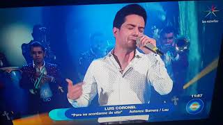 Luis Coronel canta, para no acordarme de ella, en el programa Hoy