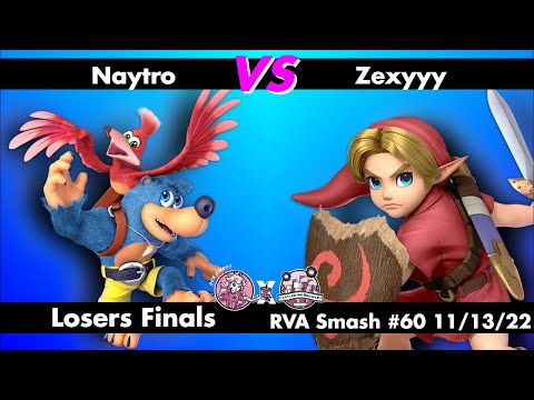 RVA Smash #60: Naytro (Banjo & Kazooie/Dark Pit) vs Zexyyy (Young Link) - LOSERS FINALS - Smash SSBU