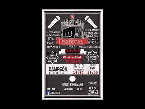 Promocional final RADICAL FREESTYLE (temporada verano) - Crizho / V.neco / Thero / Rapiero / Draisek