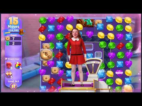 Wonka's World of Candy Level 343 - NO BOOSTERS + FULL STORY 🍫 | SKILLGAMING ✔️
