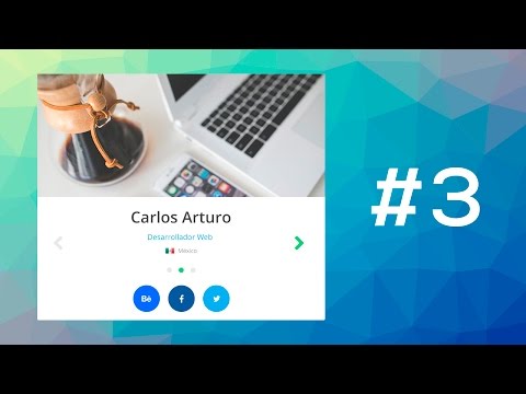 Tutorial Tarjeta de Presentación Portafolio con HTML CSS y JS Jquery