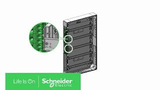 How to Install Acti9 VDIS Vertical Distribution Blocks 125A in Pragma Enclosure | Schneider Electric