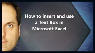 How to insert and use a Text Box in Microsoft Excel