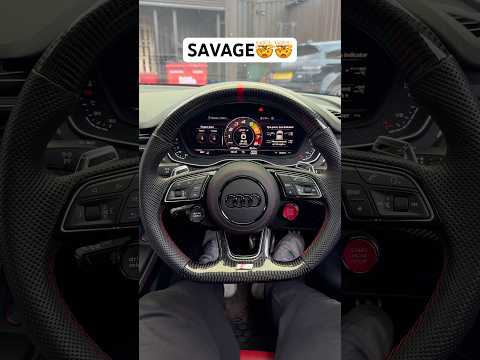ABSOLUTELY SAVAGE! IS IT AN S4 OR RS4? #audi #audis4 #audirs4 #rs4 #s4 #carbonsteeringwheel