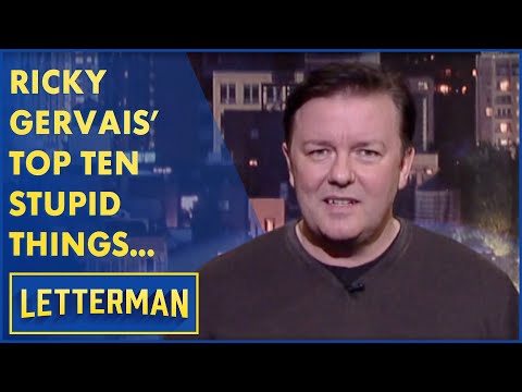 Ricky Gervais' Top Ten Stupid Things Americans Say To Brits | Letterman
